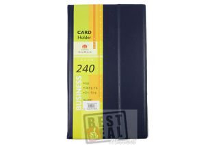 240 Business Card Credit Card ID Case Holder Organizer Large Size Free