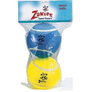 Zanies Durable Rubber Large 5 Tennis Balls 2 Pack Dog Toys BOUNCING