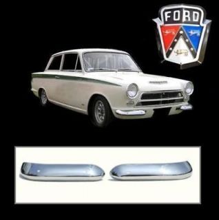 CORTINA GT MARK 1 MK1 FRONT QUARTER BRAND NEW STAINLESS STEEL BUMPERS