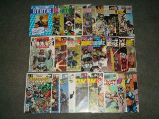 Near Complete Comic Collection Static Hardware Shadow Cabinet Lot Run
