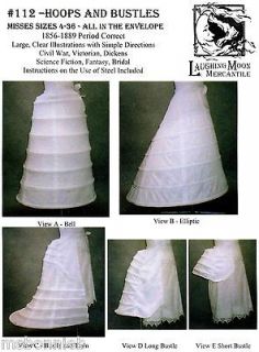 Victorian Hoops & Bustles size 4 36 Laughing Moon Sewing Pattern 112