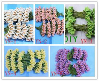 Wholesale 36 x lily silk flower wedding make artificially new 2 3