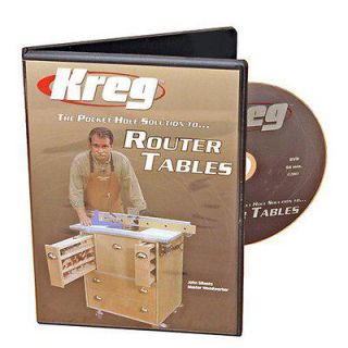 Kreg V06 DVD Pocket Hole Joinery DVD Building a Router Table