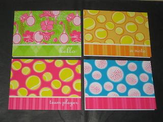 Sporty Blank Note Cards, Golf, Blue White & Pink, Golf Balls