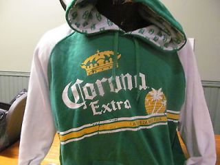 Corona Extra Beer Hoodie ( Hoody) L sewn Mexico