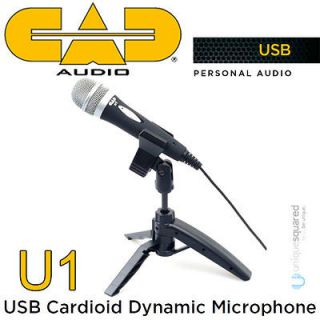 CAD Audio U1 USB Dynamic Recording Podcast Microphone