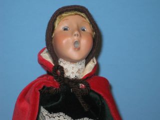 Byers Choice 2006 Victorian Girl with Red Cape and Hood