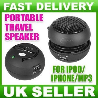 Mini Portable Travel Bass Buddy Speaker for iPod iPhone  Mobile