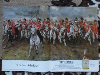 1980 Whyte & Mackay Scotch Whiskey Print Ad Scotland for Ever Lady