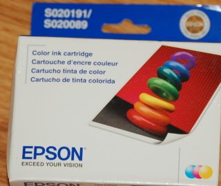 NEW EPSON STYLUS COLOR INK CARTRIDGE~S020 191~S020089~FO R MANY