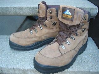 MENS EVEREST 8 BROWN LEATHER WATERPROOF HIKING TRAIL WORK BOOTS SHOES