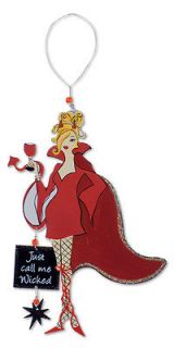 Halloween Party Monster Wine Charm & Magnet Just Call me Wicked Free