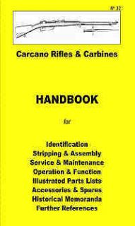 Carcano Rifle & Carbines Assembly, Disassembly Manual