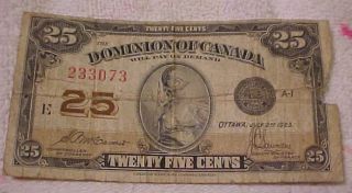 Paper Money from Dominion of Canada