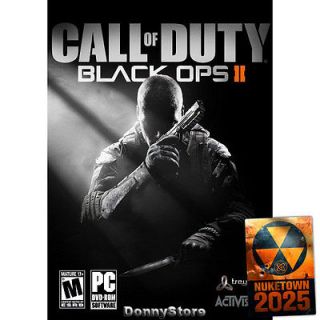CALL OF DUTY BLACK OPS II 2 COD 9 PC DVD GAME 2012 BRAND NEW   US