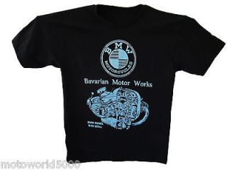 BMW Motorcycles R69 Motor T shirt R32 R26 R50 R75 R90 NSU Badge sign