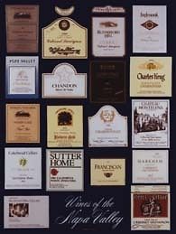 Napa Valley Vintage  Wine Label  Poster   Series 2