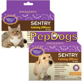 SENTRY Dog Cat Calming Diffuser Helps Barking Meowing Chewing Marking