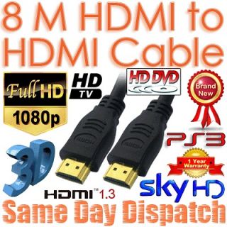 8M HDMI Digital Camera Cable For Samsung Sony Bravia Panasonic LG
