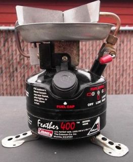 FEATHER 400 SINGLE BURNER BACKPACKING STOVE ~ MADE IN MARCH 1990