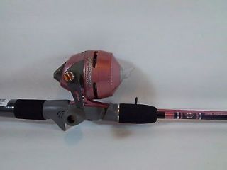LADIES PINK ZEBCO ROD AND REEL WITH LINE