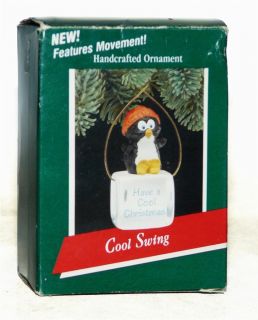 1989 Hallmark Cool Swing Penguin Ice Cube Have a Cool Christmas