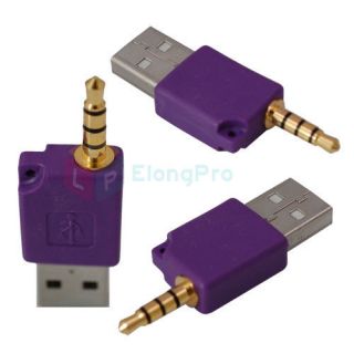 5mm Audio Jack Plug Adapter For iPod Shuffle Car  MP4 Player A74