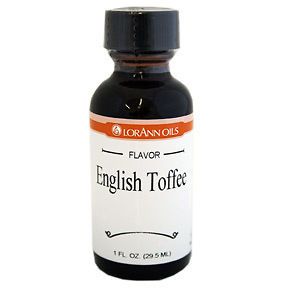 OUNCE~ LORANN ENGLISH TOFFEE FLAVORING ~~LARGER SIZE~~
