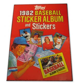 1982 Topps Stickers Promo Sheet GEORGE BRETT PETE ROSE DAVE WINFIELD