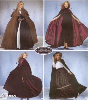 Simplicity 5794 SEWING PATTERN Best Hooded Cloak/Cape Medieval Goth