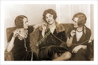 p166 female woman girl 1920s risque smoking photo