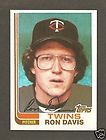 1982 Topps Traded #25T Ron Davis Minnesota Twins NM/MT