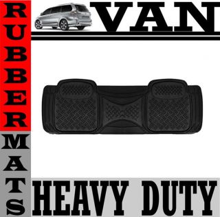 Ultra Heavy Duty All Weather Rubber Black Auto Floor Mat For SUV Van