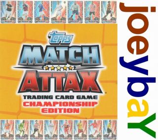 CHOOSE 11/12 CHAMPIONSHIP HUNDRED CLUB MAN OF THE MATCH ATTAX OR