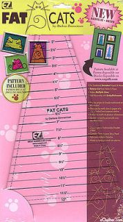 EZ Quilting Fat Cats Ruler by Darlene Zimmerman item 8823747 New