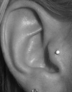 2mm 2.5mm or 3mm Gems TINY CZ TRAGUS ANTI TRAGUS Piercing Stud Earring