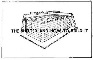 to build a BASEMENT FALLOUT SHELTER underground shelter area NEW on CD