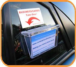 2x Business Card Holders Boxes   Outdoor Holders for Estate Agents