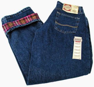 Womens CE Schmidt Flannel Lined Relaxed Fit Work Wear Jeans NWT Size 4