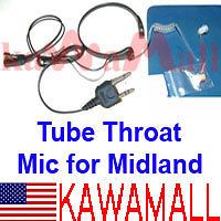 Throat Mic Headset Earpiece for Midland Radio XT18 XT 20 XT28 XT511