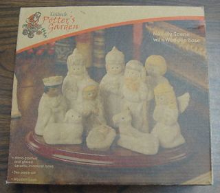 Kirklands Potters Garden Nativity Set Porcelain Figures