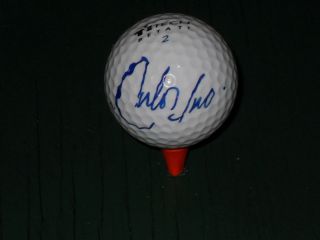Carlos Franco Signed Ti Tech Golf Ball PGA