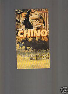 CHINO (VHS 1984) CHARLES BRONSON, JILL IRELAND