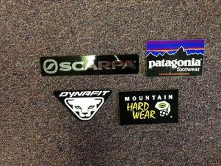 Stickers #4A Patagonia, Mountain Hardwear, Dynafit, Scarpa