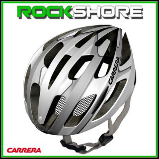 Carrera Rocket Cycle Road Helmet White & Silver 54 62cm / Bike/Bicycle