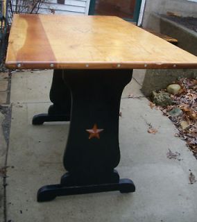 Star StuddedCust om Dining Table Rustic Cowboy/Western .Folk Art