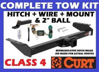 TRAILER HITCH TOW KIT 99 01 FORD F250 F350 SUPER DUTY W/SMALL SPARE