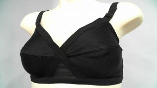 Designer H4F.1 Misses Womens 36 B Comfort Soft Cup Bra Black Solid