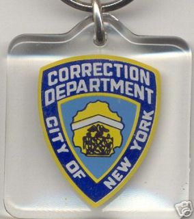 New York City Corrections Police Shield Key Chain NEW