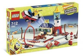 Lego MRS. PUFFS BOATING SCHOOL 4982 Set w/ Box SpongeBob 3 minifigs